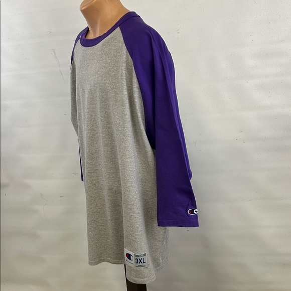 Champion Raglan Baseball Tee.  3XL - Picture 4 of 7